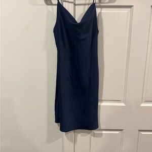 Urban Outfitters Navy Slip Mini Dress